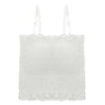 thumbnail image 6 of Xijirk Tank Tops Fashionable Removable Strap Ruffled Camisole Tube Top for Casual Wear Camisole Tops for Women,White,One Size, 6 of 7