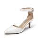 thumbnail image 1 of Zapatos DREAM PAIRS Tacones Bajos de 6.5 cm Blancos Talla 9, 1 of 7