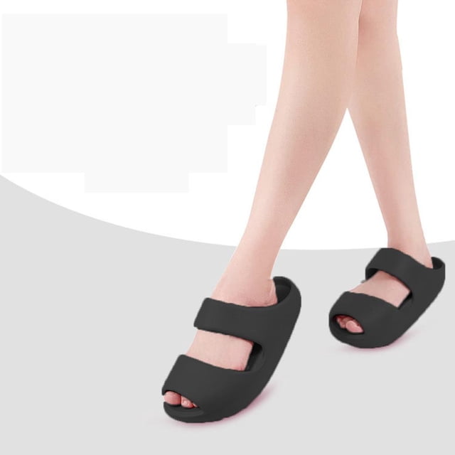 Zapatillas para perder peso para mujer, sandalias deslizantes para forma a la pierna, Material Eva, masaje posparto de suela gruesa, zapatos delgados para sacudir las piernas, rojo Sunnimix Zapatillas Shake