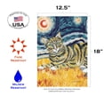 thumbnail image 2 of Toland Home Garden Van Meow- Tabby Kitty Tabby Cat Flag Double Sided 12x18 Inch, 2 of 5