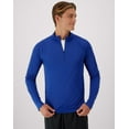 thumbnail image 6 of Hanes Cool DRI Men's Quarter Zip Pullover Deep Royal L, 6 of 7
