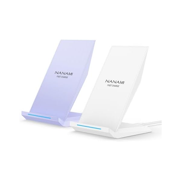 HAYANFast Wireless Charger 2 Pack - Qi Certified Wireless Charging Stand for iPhone 16/15/14/13/12/12 Pro Max, Phone Charger Dock Compatible Samsung Galaxy S25/S24/S23/S22/S21/S20/Note 20,Pixel 6/5