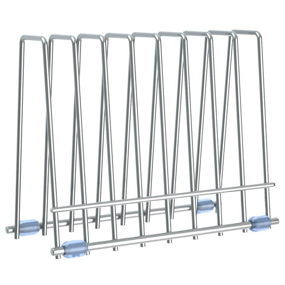 IDEATECH Reusable Storage Bags Rack, Stainless Drying Rack for Reusable Bags, Books, Makeup Brush, Silver