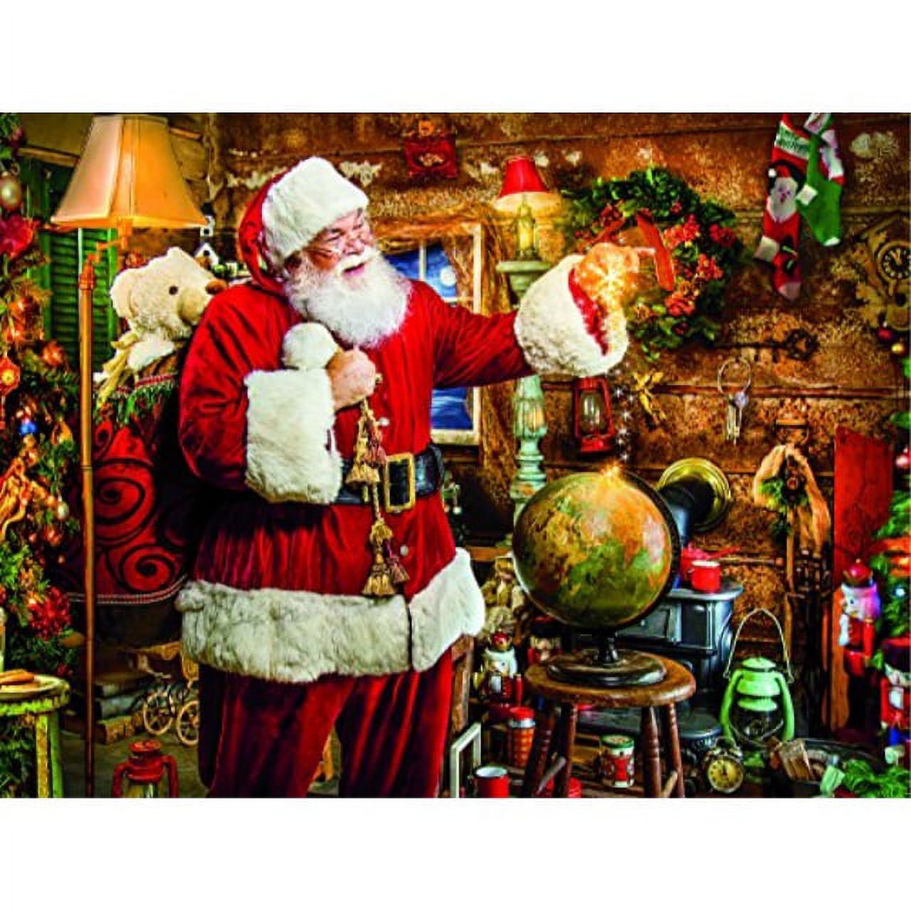 Ceaco - Holiday - 'Tis the Season - Santa Lodge - 550 Piece Interlocking Jigsaw Puzzle