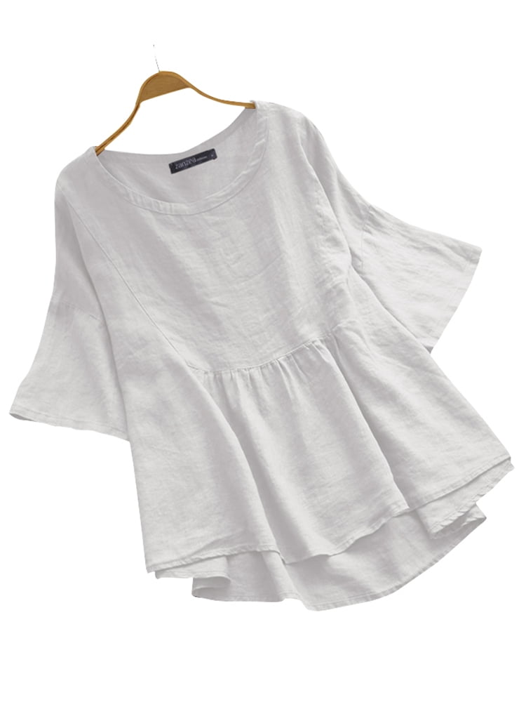 high low cotton tops
