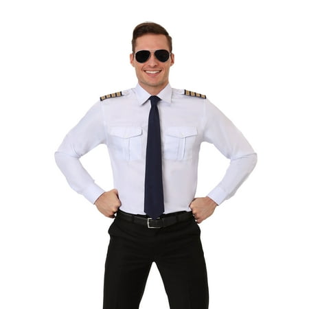 Adult Plus Size Pilot Costume Shirt