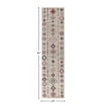 thumbnail image 3 of Soleil BR15A Native Ivory Tribal Moroccan ivory Area Rug, 2'x8', 3 of 8