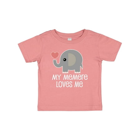 

Inktastic Memere Grandma Loves Me Gift Baby Boy or Baby Girl T-Shirt