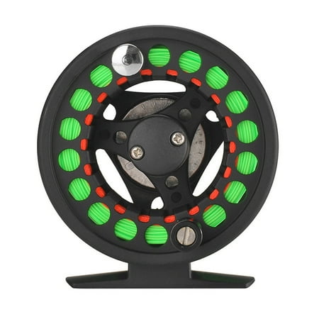 Bisofice Fishing Reel Fly Reel Aluminum Alloy 2+1bb Arbor Fly Reel Aluminum Reel With Line Jinmie Reel Huiop 2+1bb Line Zdhf 85mm