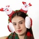 thumbnail image 4 of Adornos navideños, adornos navideños, regalos navideños, orejeras navideñas, vestido festivo, diadema, orejeras rojas cálidas de invierno, regalo navideño, orejeras de peluche, 4 of 6