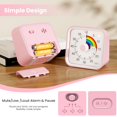 thumbnail image 5 of Infpokid Temporizador Visual Para Niños Con Función De Pausa Lindo Temporizador Silencioso Con Arco Iris Para Aula Enseñanza Tarea Cocina 60 Minutos Cuenta Regresiva Gestión Del Tiempo Para Tdah (Arco, 5 of 5