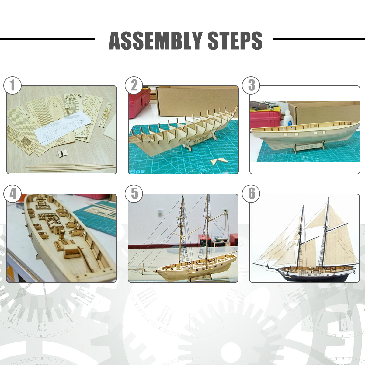 Model Ships Kits to Build for Adults Wooden1:130 Scale Wooden Wood Sailboat Ship Kits Decoration Models for Adults to Build Assembled Model Solid Wood Craft Boat