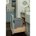 thumbnail image 3 of Rev A Shelf 4WC-24DM2-SC 2 Contenants à Déchets Coulissants à Fermeture Douce de 30 Qt, Gris, 3 of 7