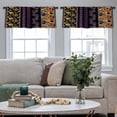 thumbnail image 4 of LALILO Kitchen Curtain Valance Art Silk With Rod Pocket Window Curtain 52"x 18" Set of 2, 4 of 7