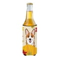 thumbnail image 2 of Caroline's Treasures BB2060MUK Red Corgi Thanksgiving Michelob Ultra beverage Insulator for slim cans , Slim Can,, 2 of 3
