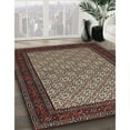 thumbnail image 3 of Ahgly Company Machine Washable Indoor Square Traditional Night Red Area Rugs, 5' Square, 3 of 7