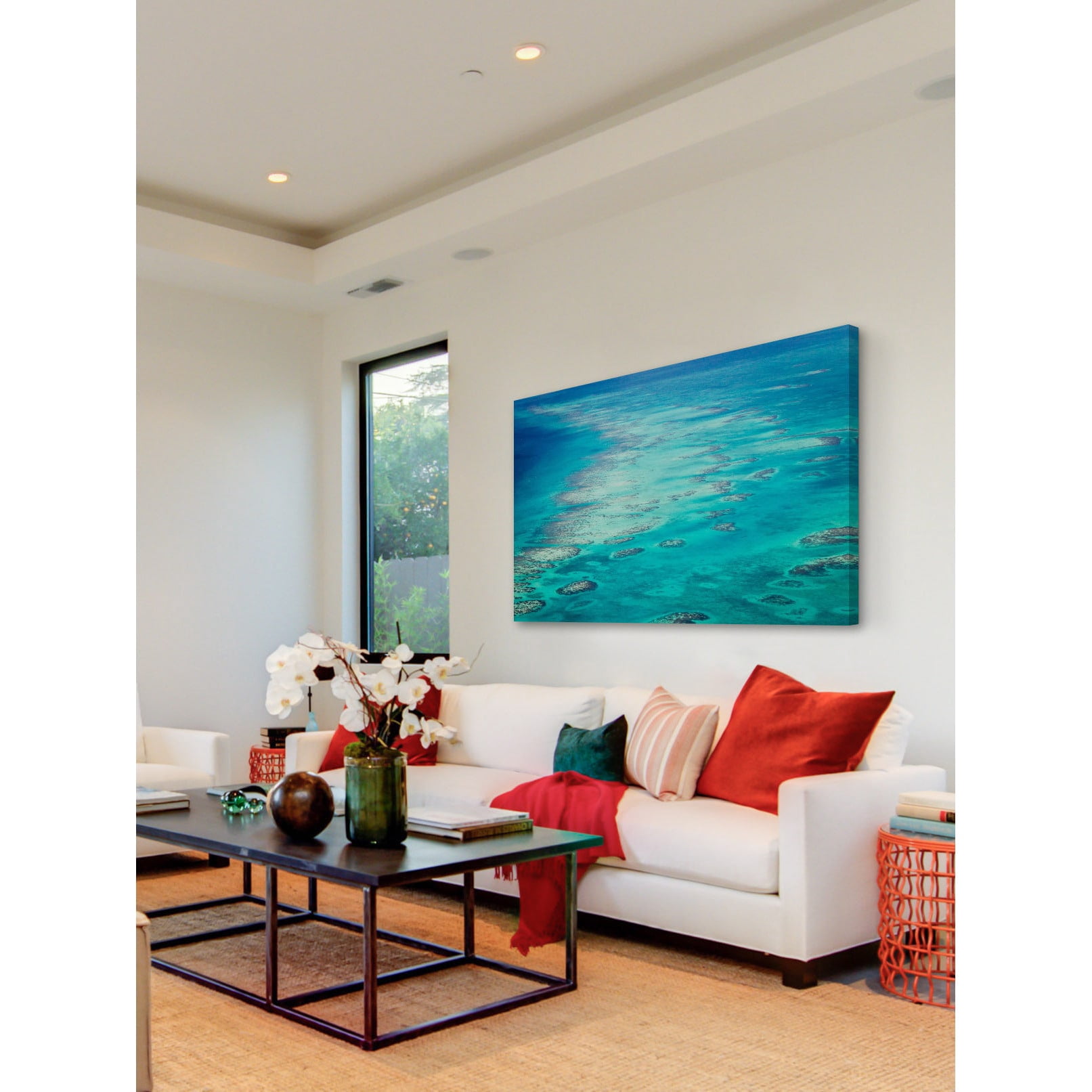 Marmont Hill "Ocean Rocks" Painting Print on Wrapped Canvas