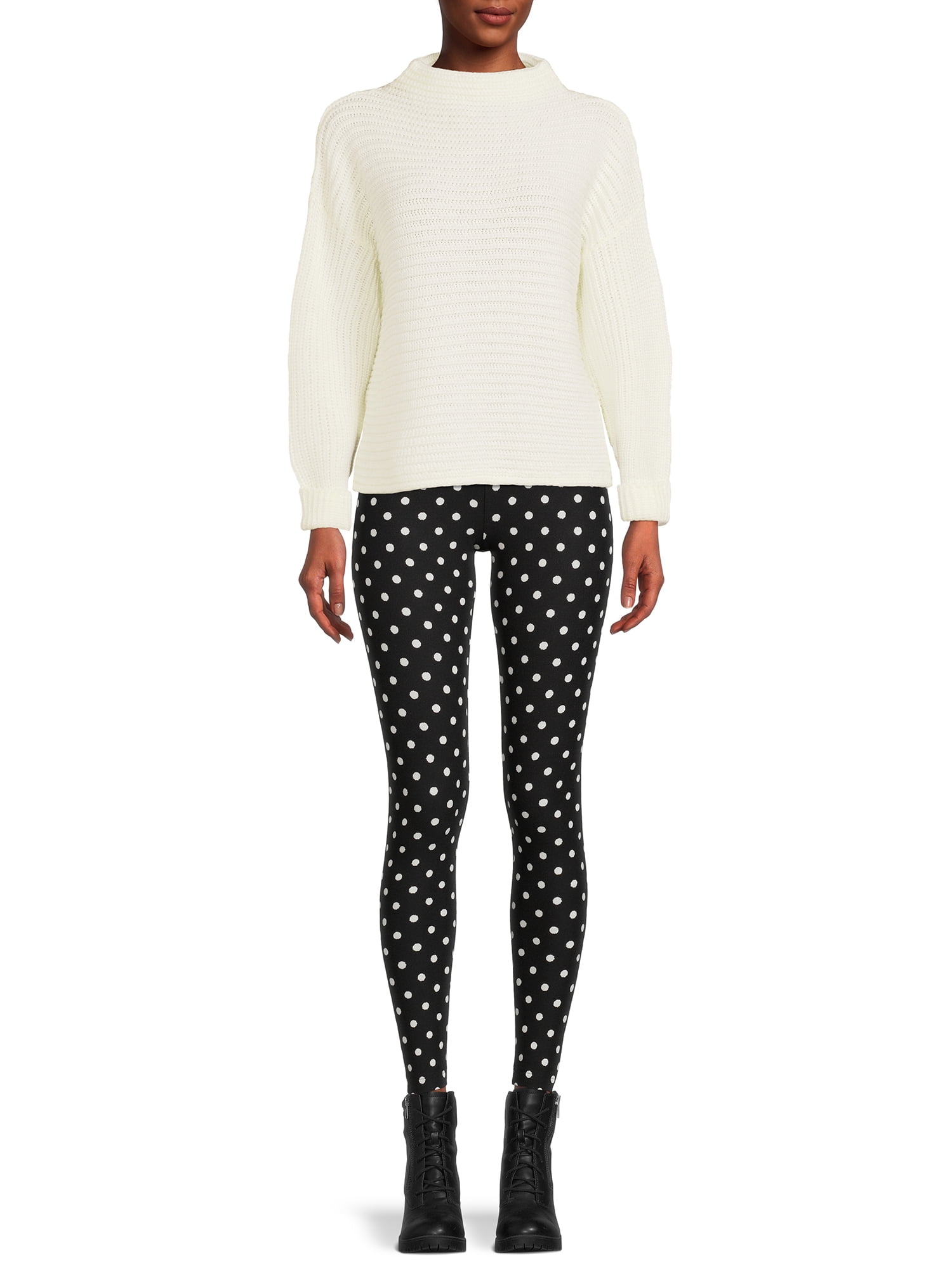 Time and Tru Women's Knit Leggings, 2-Pack