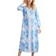thumbnail image 3 of Mujer Cuello En V Manga Larga Impreso Dividido Camisón Ropa De Dormir Ropa De Dormir Suave Cómodo Vestido De Dormir Tipo 2 M, 3 of 7