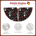 thumbnail image 3 of Sikiie Skeleton with Roses Nativity Christmas Tree Skirt, Jesus Christian Winter Holiday Tree Mat Decoration(30-48IN)30", 3 of 6