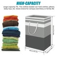 thumbnail image 4 of Eummy 75L Laundry Basket with Handle Laundry Hamper Freestanding Laundry Washing Bin Lightweight Laundry Basket Hamper Clothes Storage Hamper, 4 of 8