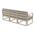 thumbnail image 2 of Luxury Commercial Living 79" Taupe Brown Outdoor Patio Sofa with Sunbrella Cushion, 2 of 9