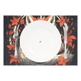 thumbnail image 2 of Fox Flowers Leaves Waves Floral 12×18 inch Placemats Heat Resistant Washable Foldable Rectangular Placemats Set Decoration Indoor Outdoor for Kitchen Dining Table 6PCs, 2 of 8