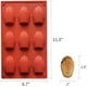 thumbnail image 2 of Molde de magdalena de 9 cavidades, moldes de magdalena de silicona antiadherente de 2 piezas, molde para hornear pasteles en forma de concha (rojo ladrillo) Zhivalor WMSS-305, 2 of 4