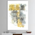 thumbnail image 3 of Designart Entrée et sortie de la circulation II Jaune Gris Art mural sur toile, 3 of 3