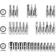 thumbnail image 2 of A46 Juego de llaves de vaso 1/4" 46 piezas con extensor y estuche, para auto y hogar, 2 of 5