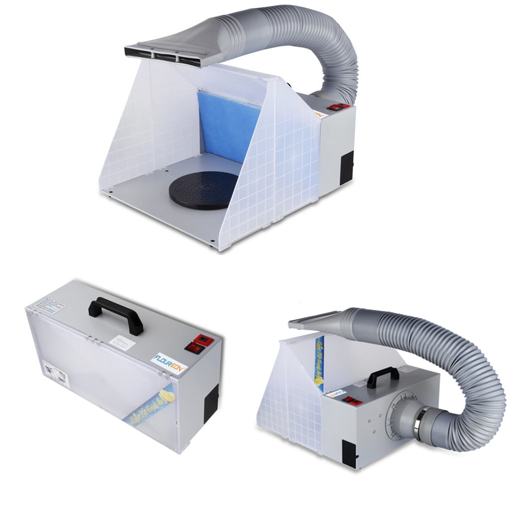 Floureon Portable Hobby Airbrush Paint Spray Booth Kit Exhaust Filter