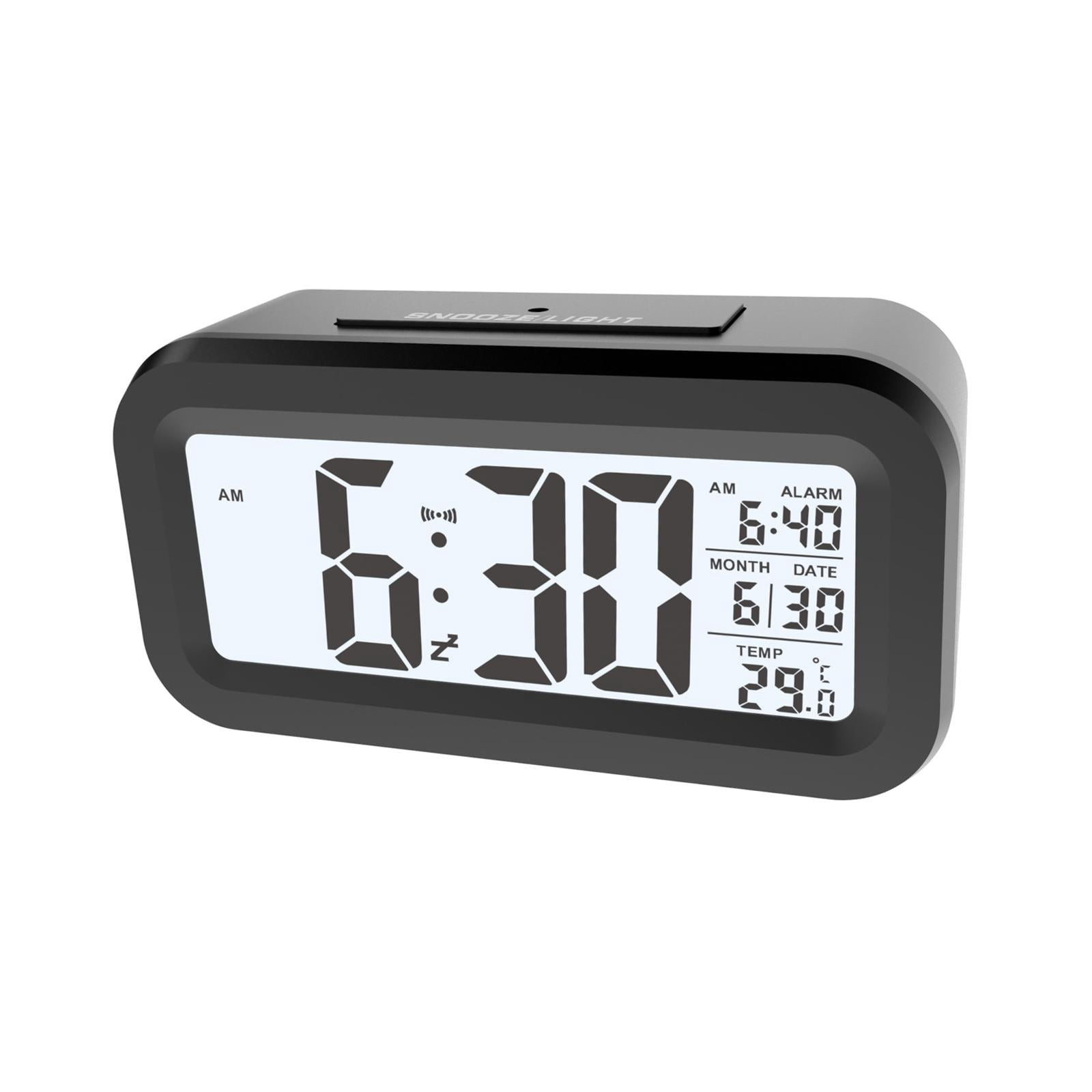 Réveil Numérique LED - Affichage Heure, Date, Température, Fonction Snooze