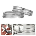 thumbnail image 3 of 24pcs Split-type Lids Rings Mason Jar Lid Bands Household Bottle Cover Rings, 3 of 6