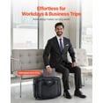thumbnail image 5 of VEVOR Rolling Laptop Bag, Fits Up to 17.3 Inch Laptop, Wheeled Briefcase, Roller Computer Tote Bag with Wheels & Telescoping Handle, Laptop Case for Work Travel Business Office, Women & Men (Black), 5 of 9