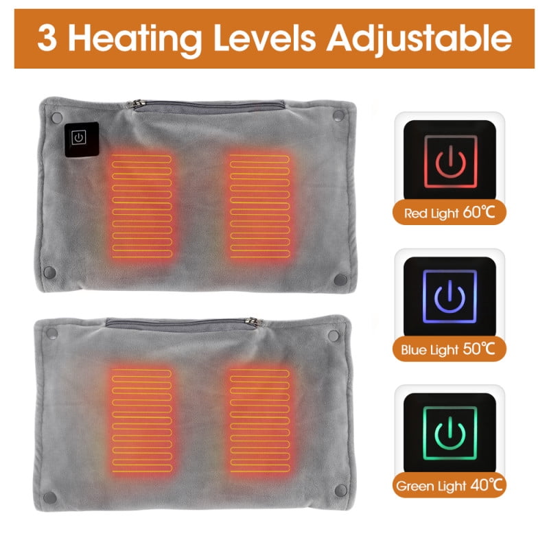 Hand Warmers Rechargeable, Portable Graphene Heated Gloves Handwarmers Bag with Power Bank,3 Heat Modes, Fast Electric Heating Pouch for Women,Kids, Hunting