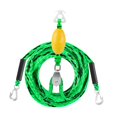 thumbnail image 2 of Arnés de remolque de bote para tubos de remolque Barco Inflable Barco de remolque Cordera con ganchos dobles Cordera de remolque de servicio pesado para esquí acuático Verde, 2 of 8