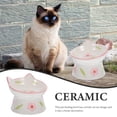 thumbnail image 4 of 2 piezas Tazón de gato elevado Tazón de mascota elevado Tazón reutilizable Cat Food Bowl Tazón de gato, 4 of 7