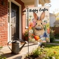 thumbnail image 6 of Happy Easter Garden Flag 12x18 Inch Cross Rbbit Double Sided Burlap Yard Flags Farmhouse Holiday Outdoor Decor (B), 6 of 6