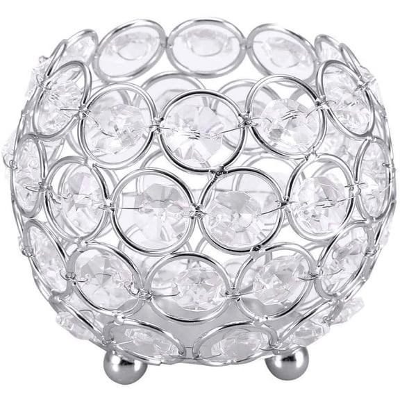 LYUMO Crystal Candle Holders,Crystal Tea Light Candle Holders Wedding Decor Table Centerpieces, Candle Holders