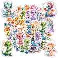 thumbnail image 3 of 35pcs-50pcs Colorful Dragon Stickers Fantasy Cute Animal Stickers for Suitcase Fridge Phone, 3 of 9