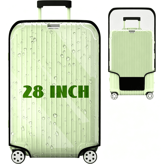 GASTROPOD Luggage Cover Clear Pvc Suitcase Covers for Luggage Suitcase Cover Protectors Waterproof Luggage Covers for Suitcase Tsa Approved Luggage Cover Protector 24Inch (28Inch)