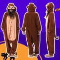 thumbnail image 4 of Veyryth Unisex Monkey Adult Onesie Pajamas, Polar Fleece Animal Pajamas，One-Piece Sleepwear for Men and Women Size L, 4 of 7