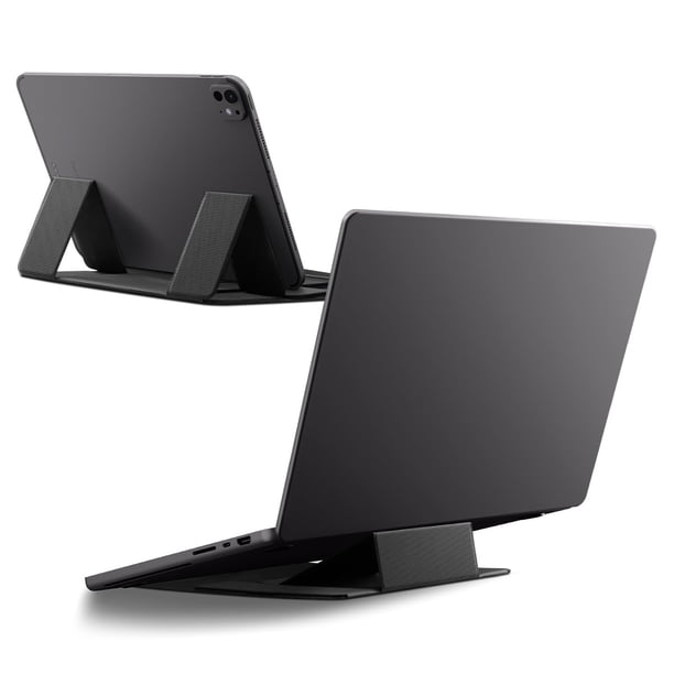 Soporte para laptop Spigen Slim Fold plegable ergonómico negro
