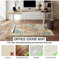 thumbnail image 4 of Office Chair Mat for Hardwood & Tile Floor 36"x48",Boho Moroccan Trellis Computer Chair Mat for Rolling Chairs Carpet, Under Desk Non Slip Gaming Rug Low-Pile Rubber Backing Large Protector Mat, 4 of 6