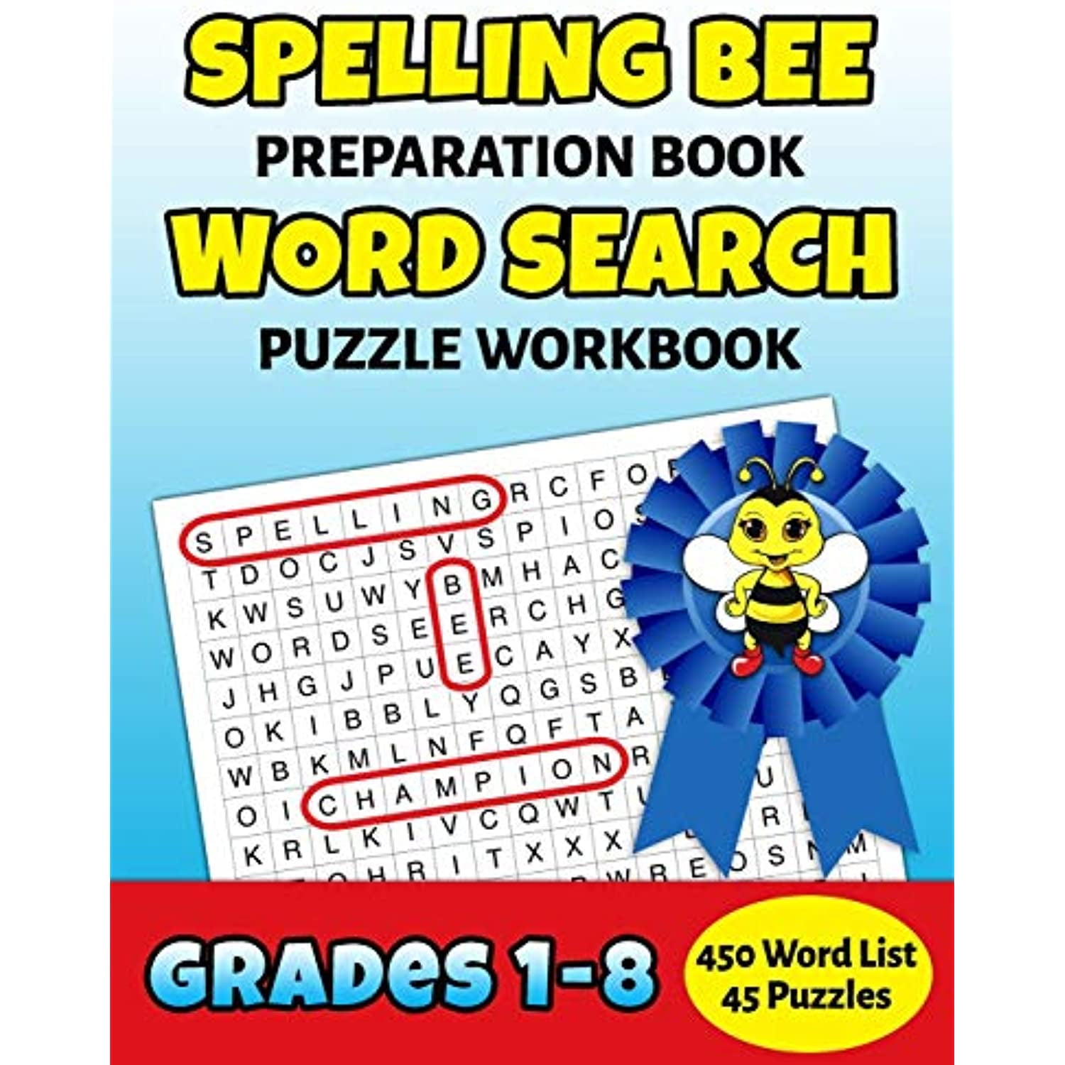 Spelling Bee Preparation Book Word Search Puzzle Workbook Grades 18