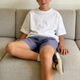 thumbnail image 5 of Dagugfen Athletic Shorts for Boys Girls 9" Inseam Elastic Waist Kids Shorts Lightweight Summer Outdoor Activewear Shorts 5-15 Years, 5 of 6