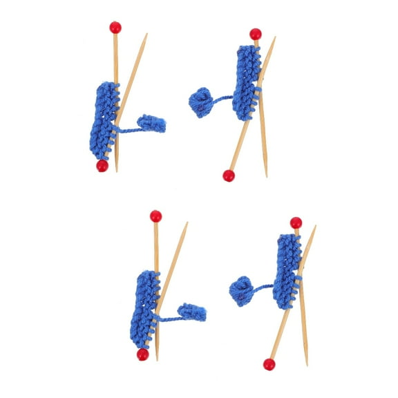Raindrops 4 Pcs  Miniature Knitting Sweater Model Doll House Desktop Ornament Lovely Toy Models
