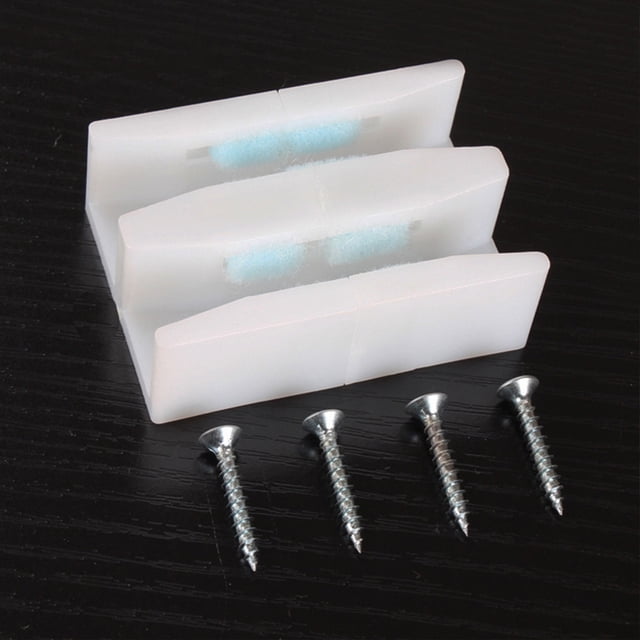 Mobutofu 8Pcs Sleek and Simple Design Shower Door Bottom Guide for Sliding Doors Home Improvement Accessories