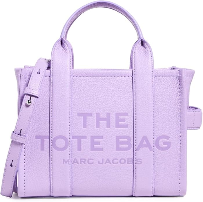 Marc Jacobs Womens The Leather Small Tote Bag Regal Orchid
