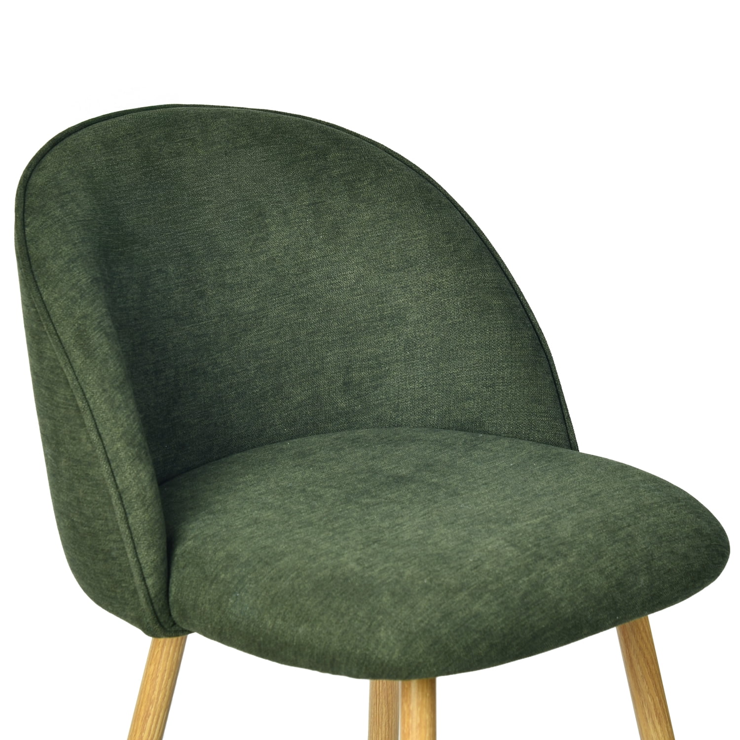 Homy Casa 26" Swivel Counter Height Bar Stools, Set of 2, Kitchen Island Chairs, Forest Green